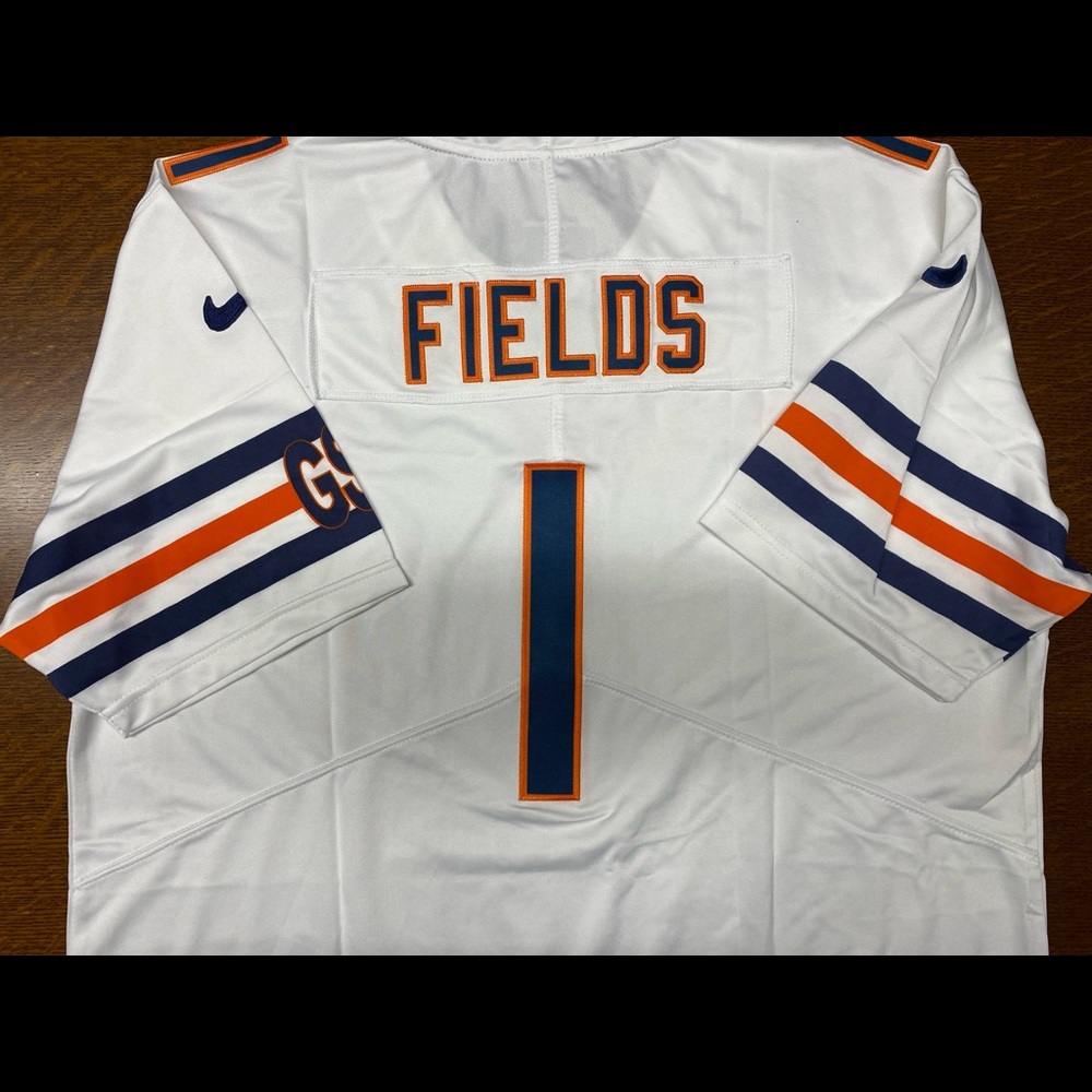 Justin Fields White Bears Jersey XL see pictures